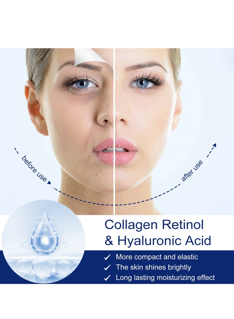 EELHOE Collagen Face Moisturizer, Natural Anti-Aging Firming Face Cream, Anti-Aging Face Moisturizer with Hyaluronic Acid, Retinol Face Cream, Slow Down Aging, Reduce Wrinkles and Fine Lines 50g - Image 5