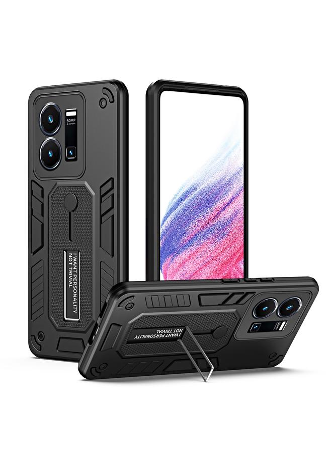 erorex Case For vivo Y35 4G Variety Brave Armor Finger Loop Holder Phone Case - Image 1