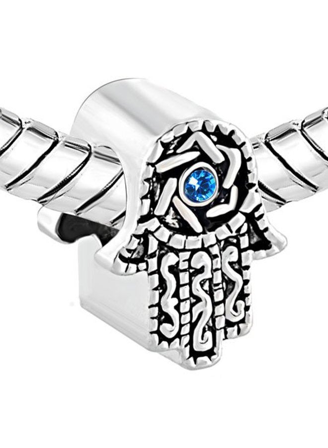 LSxAB Hamsa Hand Evil Eye Charm Compatible with Pandora Charm Bracelet Women Necklaces Pendants Fatima Girlfriend Family Sister Birthday - Image 3
