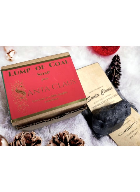 WFG WATERFALL GLEN SOAP COMPANY LLC charcoal Lump of Coal soap with cocoa butter body soap natural soap vegan soap
