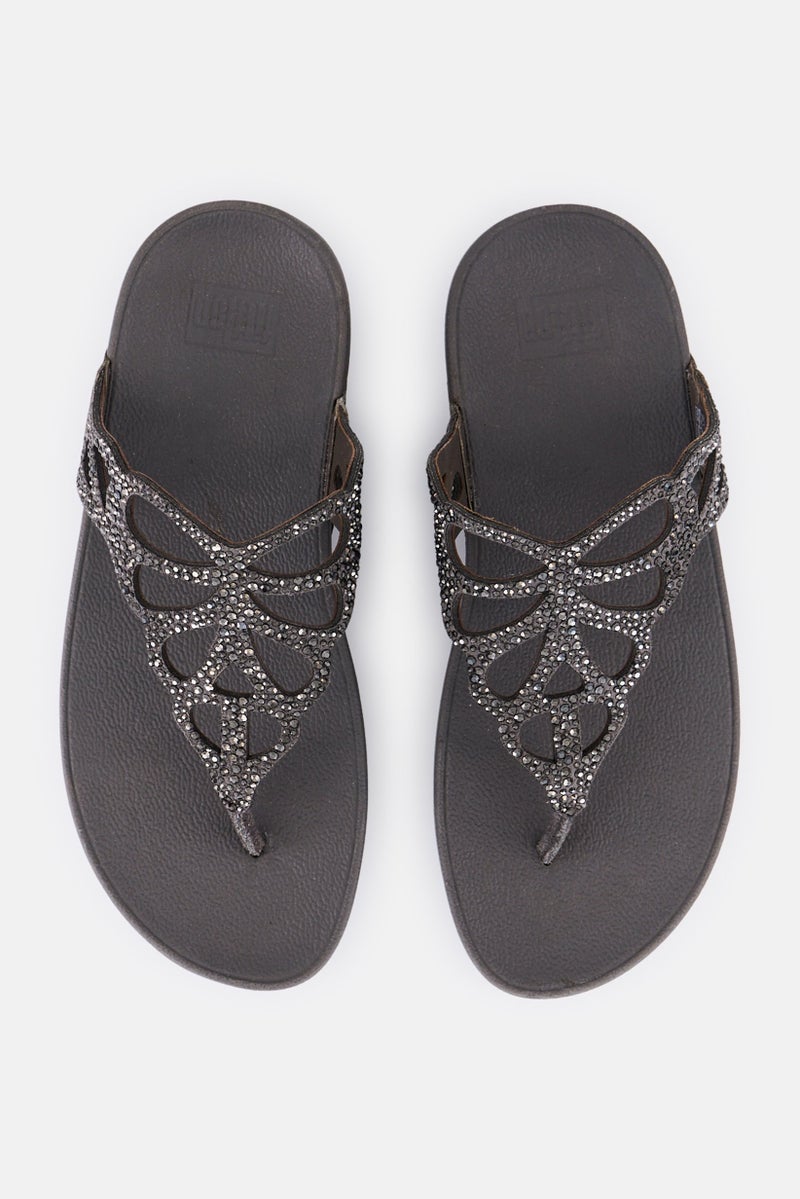 Women Bumble Orystal Slip On Sandals, Grey