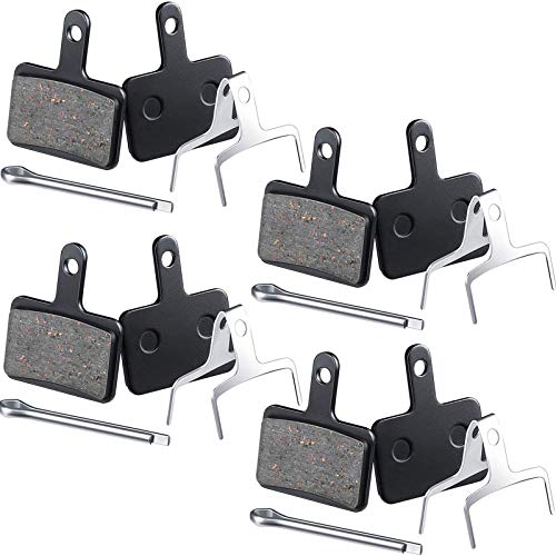 Zonon 4 Pairs Bike Brake Pads Compatible with Trp Tektro Shimano Deore Br-m575 M525 M515 T615 T675 M505 M495 M486 M485 M475 M465 M447 M446 M445 M416 M415 M395(Semi Metallic Pads) - Image 1