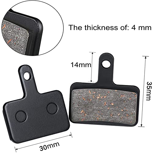Zonon 4 Pairs Bike Brake Pads Compatible with Trp Tektro Shimano Deore Br-m575 M525 M515 T615 T675 M505 M495 M486 M485 M475 M465 M447 M446 M445 M416 M415 M395(Semi Metallic Pads) - Image 2