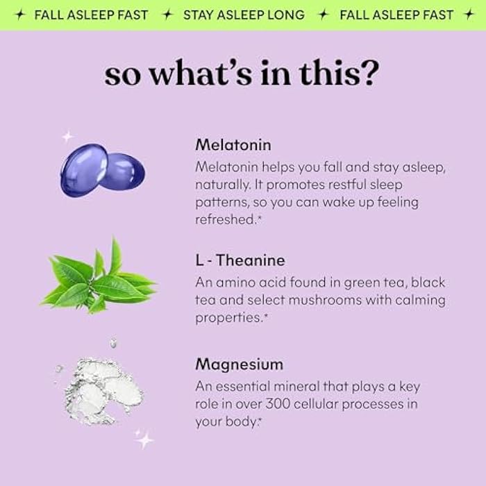 Lemme Sleep Gummies with 5mg Melatonin, Elderberry, Magnesium, L-Theanine, Chamomile and Lavender, Drug-Free Nighttime Sleep Aid, Gluten Free, Gelatin Free, Non GMO, Berry Flavored (60 Count) - Image 3