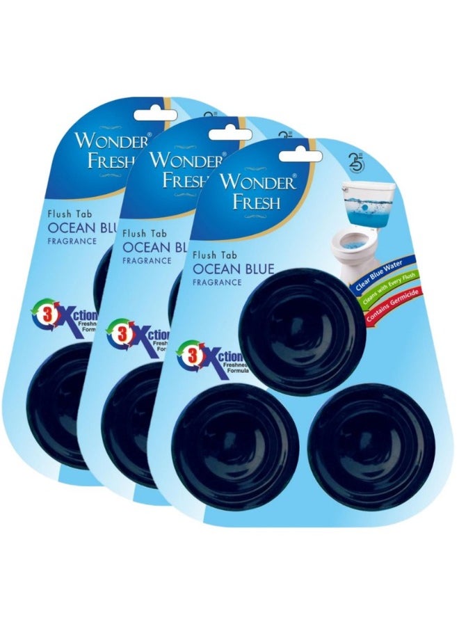 WONDER FRESH Toilet Block flushmatic rim block for toilet cleaner hygiene 150gmx3  - Image 1