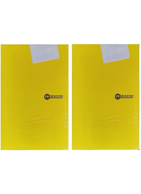AROMA Stapled A4 Notebook with Durable Card Covers - 100 Sheets AROMA Card Cover Stapled Notebook - Premium A4 Design 100 Sheets-Pack of 2