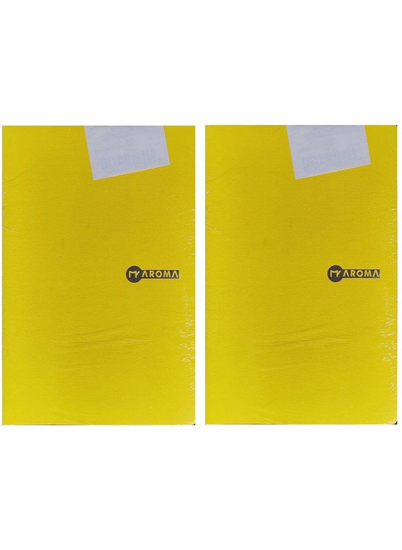 Aroma - AROMA Stapled A4 Notebook with Durable Card Covers - 100 Sheets AROMA Card Cover Stapled Notebook - Premium A4 Design 100 Sheets-Pack of 2 - Image 1