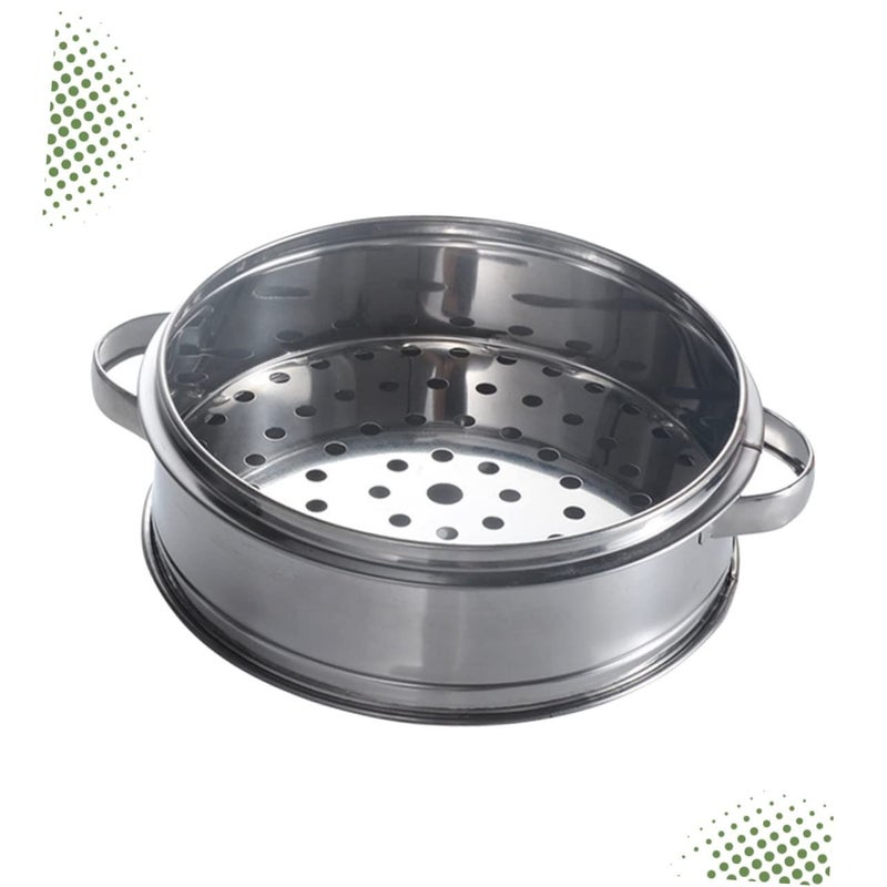 LIOOBO Stainless Steel 22cm Steamer Basket Portable Food Steamer for Dumplings - Image 5