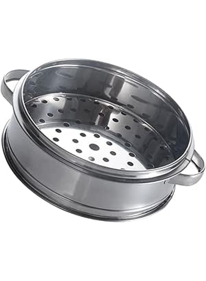 LIOOBO Stainless Steel 22cm Steamer Basket Portable Food Steamer for Dumplings - Image 1