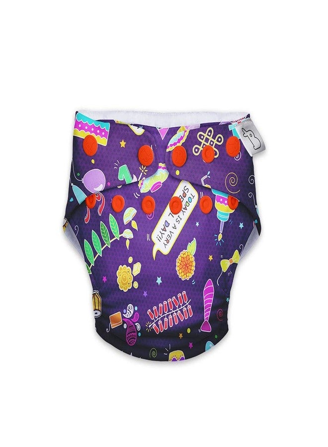Superbottoms NEW UNO Freesize Cloth Diaper Set of 3| Cloth diaper for babies 3M to 3Y | Washable & Reusable cloth diaper | Comes with cloth diaper insert | 3 Diaper and 3 Organic cotton Soaker - Image 3