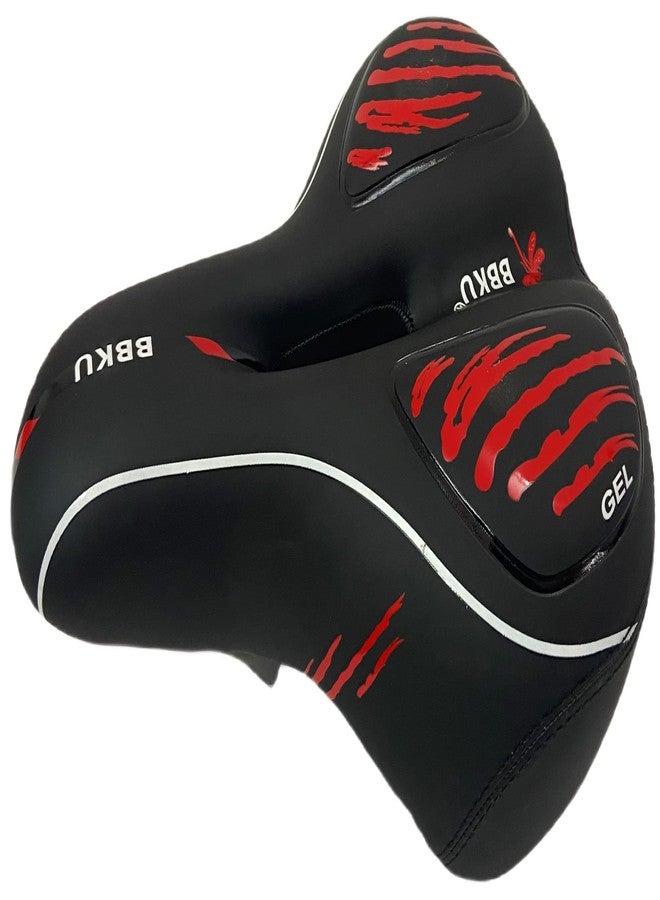 Linist مقعد دراجة مريح من لينيست، وسادة مقعد عريضة، مقعد دراجة بديل من إسفنج الذاكرة المريح، مناسب لجميع أنواع الدراجات الجبلية/الطرق/الرياضية - Image 2