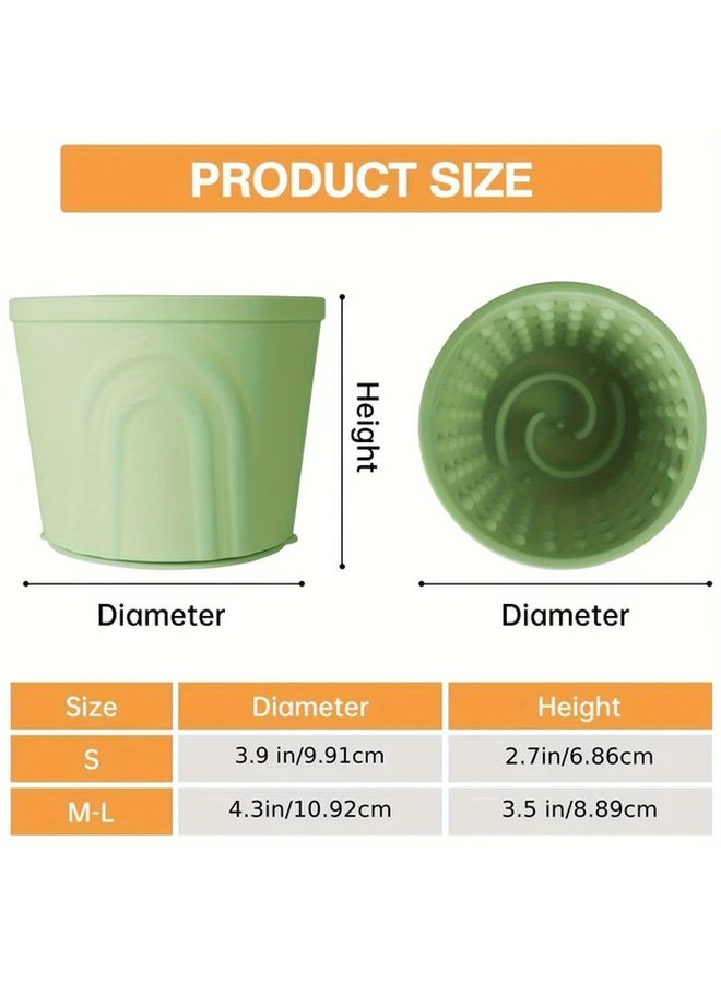 Slow Feeder Lick Mat Bowl For Dogs Rose Red Size S Anti Choking Pet Supplies - Image 4
