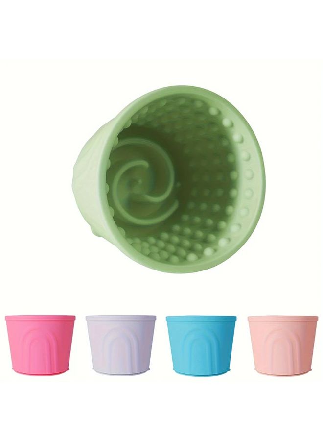 Slow Feeder Lick Mat Bowl For Dogs Rose Red Size S Anti Choking Pet Supplies - Image 1