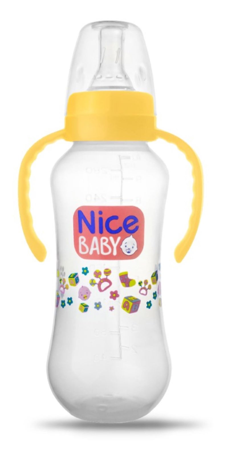 نايس بيبي ببرونة نايس بيبى بيد 280 ml - اصفر- متعددة الاشكال - Image 1