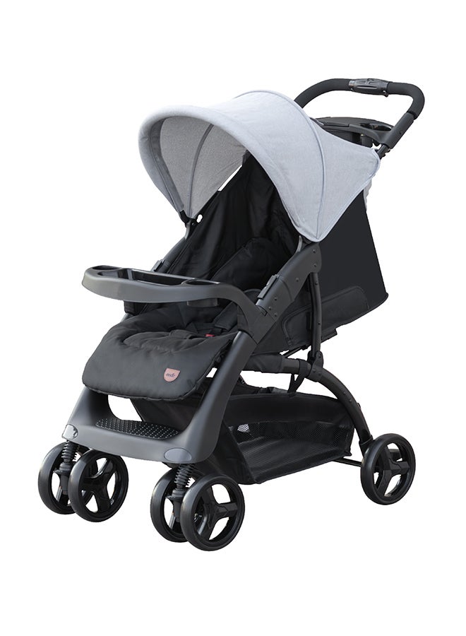 Moon Aria Baby Stroller Travel Gear - Light Grey - Image 1
