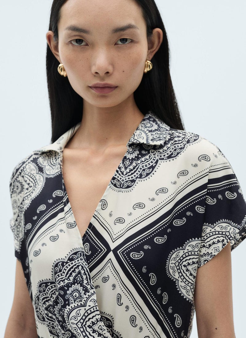 MANGO Printed Midi Dress  - Image 3