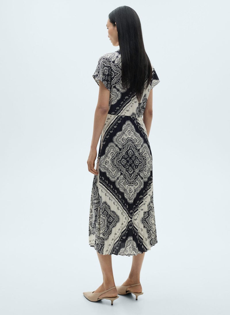 MANGO Printed Midi Dress  - Image 2