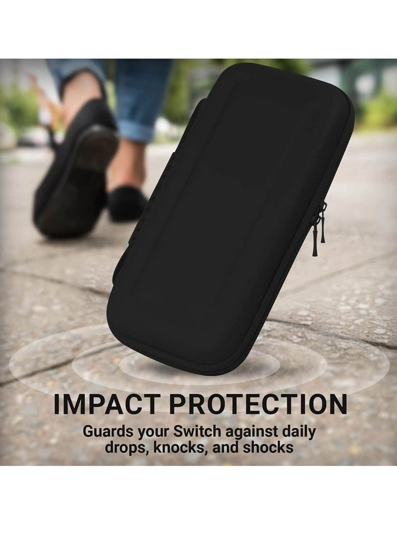 erorex Nintendo Switch Oled Case With 20 Card Slots Game Traveler Nintendo Switch Case Protective Hard Portable Adjustable Travel Carrying Switch Case - Image 4