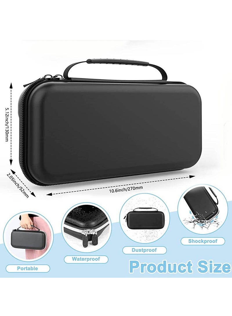 erorex Nintendo Switch Oled Case With 20 Card Slots Game Traveler Nintendo Switch Case Protective Hard Portable Adjustable Travel Carrying Switch Case - Image 5