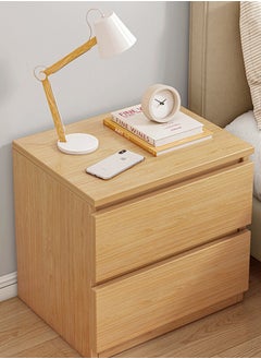 Sharpdo Nightstands, Simple Modern Bedroom Bedside Table, Solid Wood Minimalist Multi-function Light Luxury Style Bedside Storage Small Cabinet  - Image 1