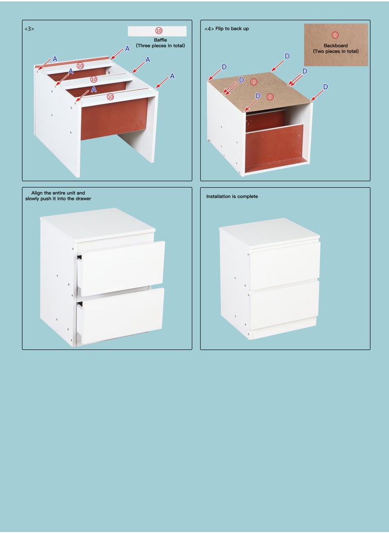 Sharpdo - Bedside Table, Simple Modern Bedroom Bedside Table, Simple Multifunctional Light Luxury Style Bedside Storage Cabinet - Image 1