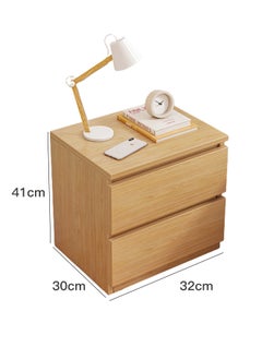 Sharpdo Nightstands, Simple Modern Bedroom Bedside Table, Solid Wood Minimalist Multi-function Light Luxury Style Bedside Storage Small Cabinet  - Image 3