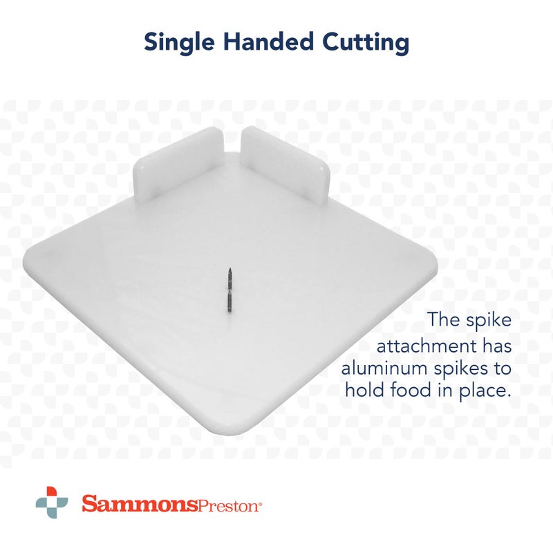 Sammons Preston Hi-D Paring Board, Single Handed Cutting Board with Aluminum Nails for Peeling and Slicing, Suction Feet for Sticking to Counter, and Corner Guards Prevent Food Sliding, 11" Square - Image 4