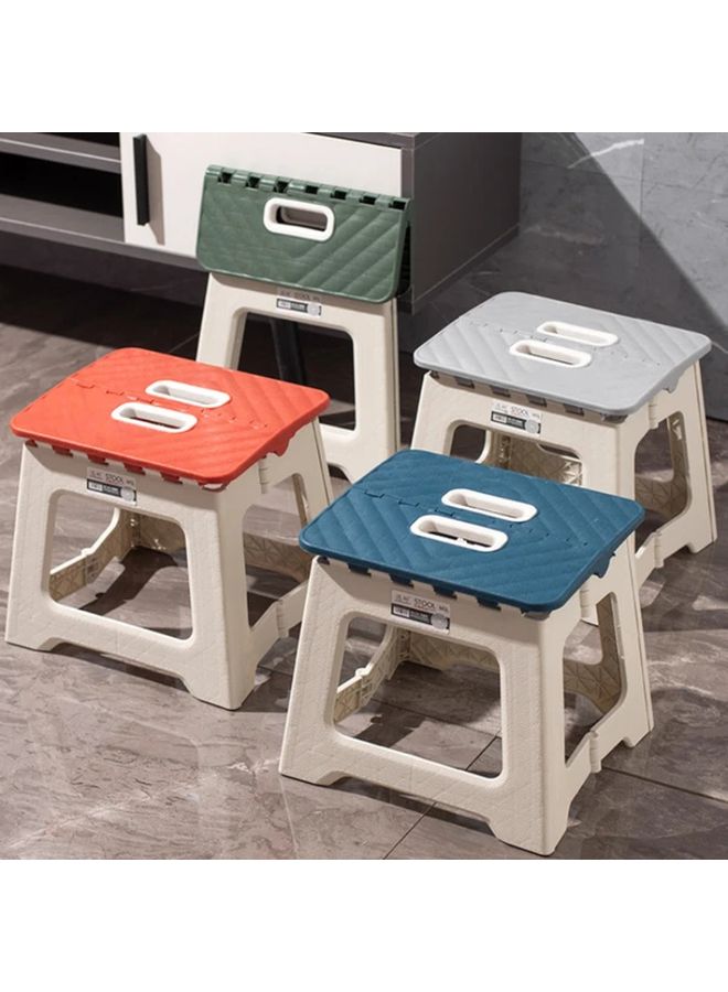Grey Folding Step Stool Portable Lightweight with Handle Non Slip Base - Image 5