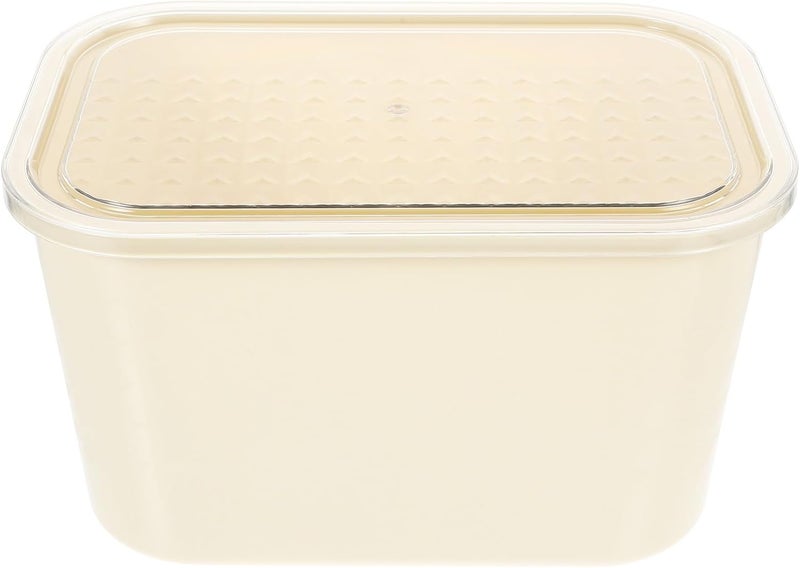 Homoyoyo Pet Medium Book Storage Box with Lid Cream Yellow Organizer Bin for ‘picture Books and Office Desk Home Storage Container and Documents - Image 1