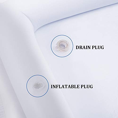 DR.DUDU Inflatable Serving Bar, 3 Pack Ice Serving Buffet Salad Cooler Food Drink Containers with Drain Plug, BBQ Picnic Pool Party Supplies Inflatable Cooler - Image 4