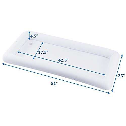 DR.DUDU Inflatable Serving Bar, 3 Pack Ice Serving Buffet Salad Cooler Food Drink Containers with Drain Plug, BBQ Picnic Pool Party Supplies Inflatable Cooler - Image 3