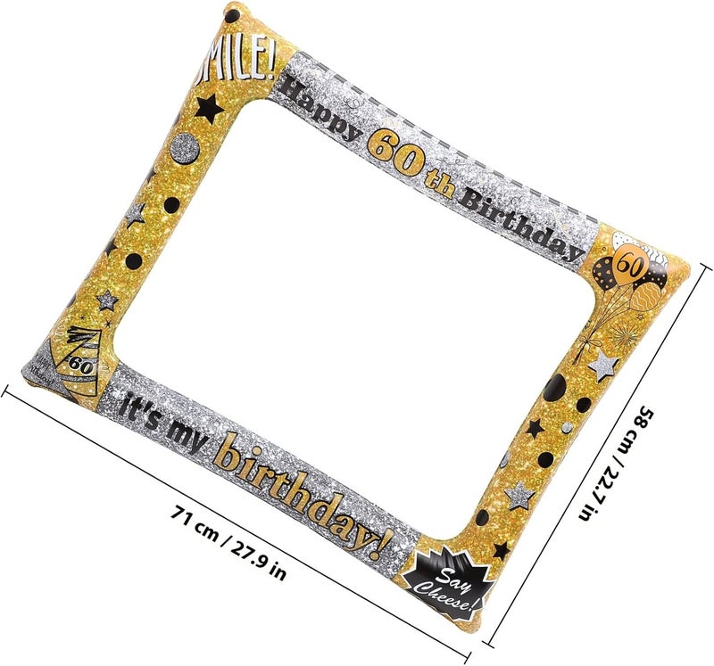 Inflatable Photo Frame Birthday Selfie Frame DIY Balloon Picture Booth Prop for Wedding Party Supplies - Image 2