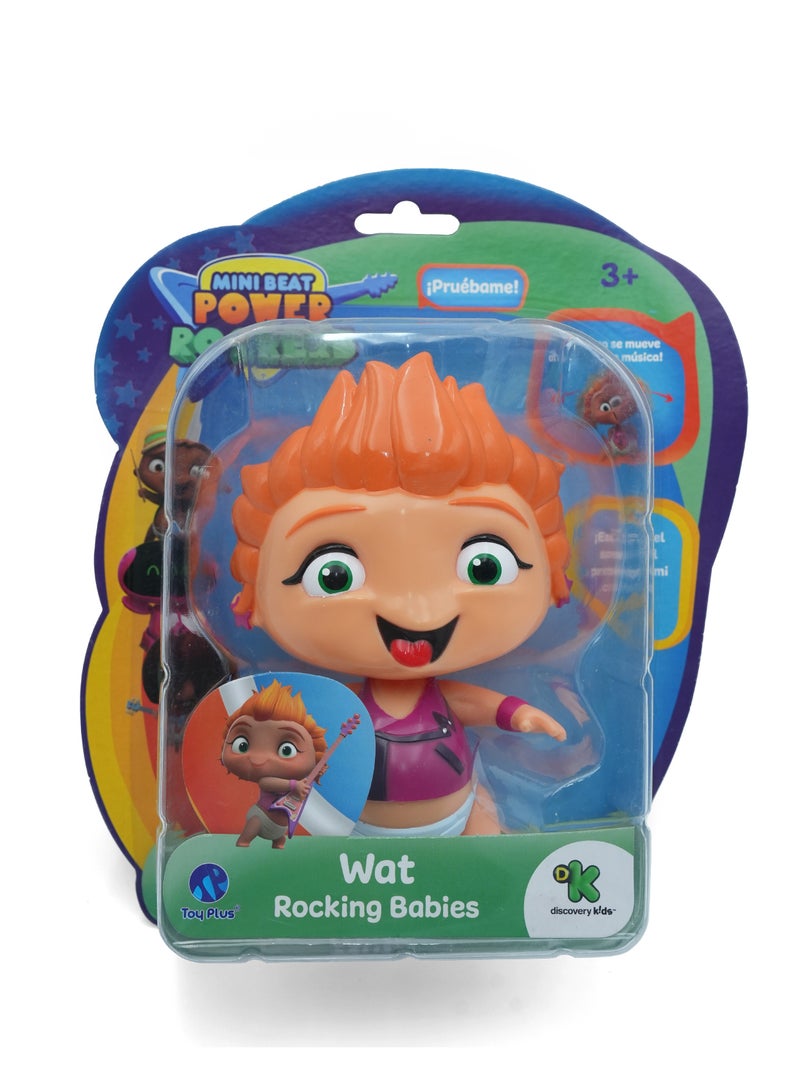Toy Plus لعبة ميني بيت باور روكرز وات روكسينج بيبيز، شخصية ديسكفري كيدز الرسمية الثابتة القابلة للتجميع، تصميم بألوان زاهية لمرحلة ما قبل المدرسة، لعبة شخصية موسيقية تلفزيونية متينة وآمنة، هدية ممتعة للأولاد والبنات من سن 3 سنوات فما فوق 