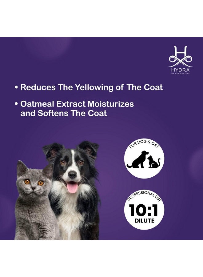 Hydra Groomer's Whitening Shampoo for Cats & Dogs - PH Balanced Brightening Formula with Oatmeal Extract, 1L - Image 5