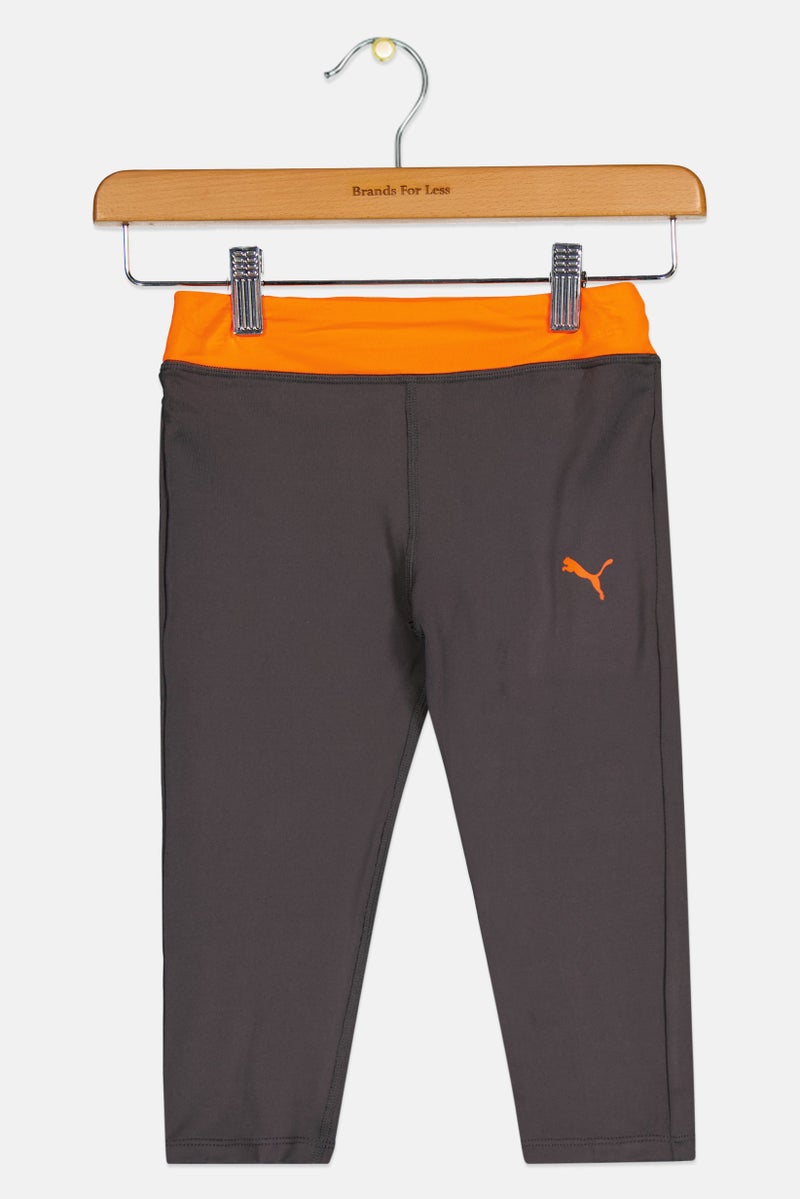 PUMA Kids Girl Sportswear Fit Outdoor Leggings, Grey - Image 2