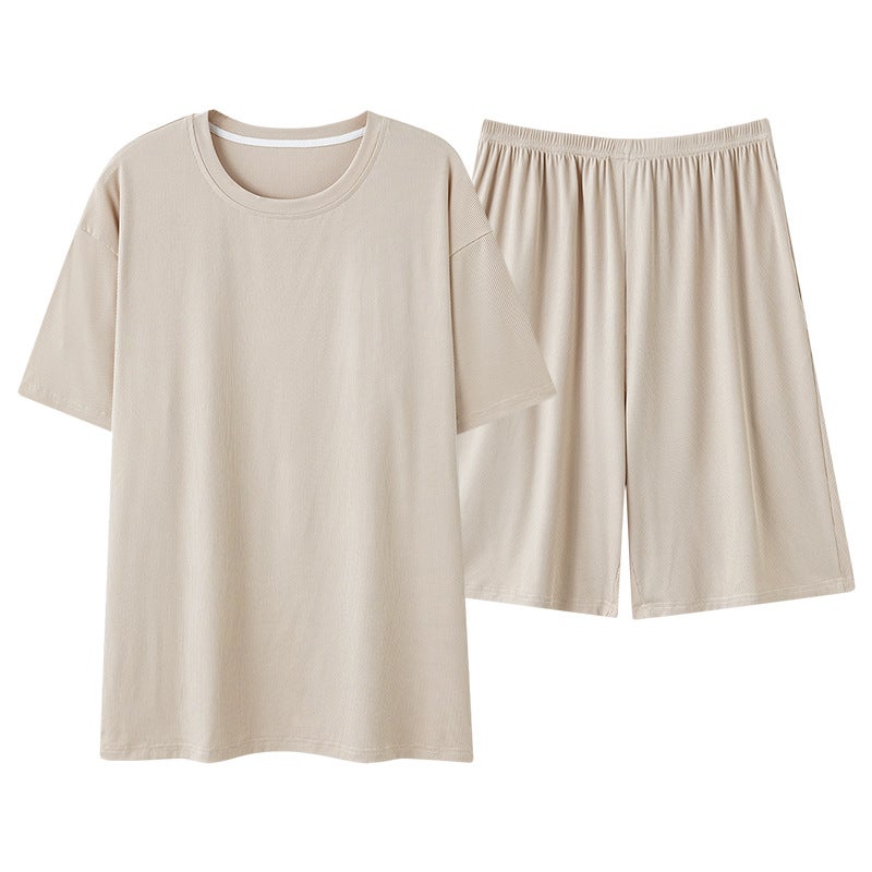 Couple Pajamas Summer Ice Silk Short-Sleeved Women'S High-End Men'S Thin Summer Home Wear Set - Image 5