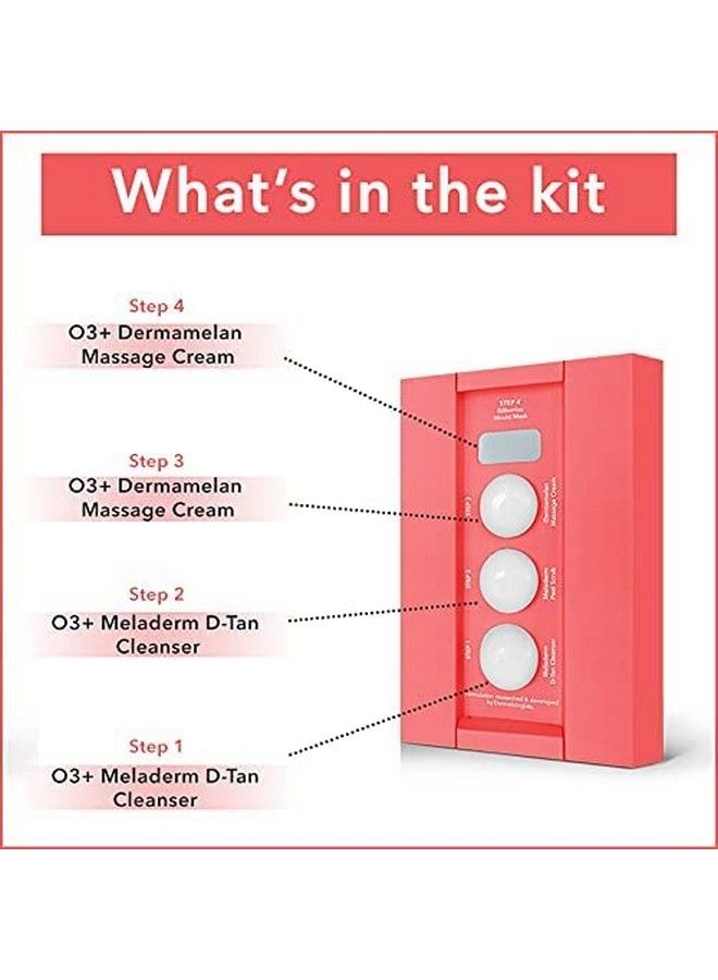 O3+ Dtan Facial Kit For Tan Removal & Brightness For Tanned & Dull Skin 180G ( Pack Of 4) - Image 5