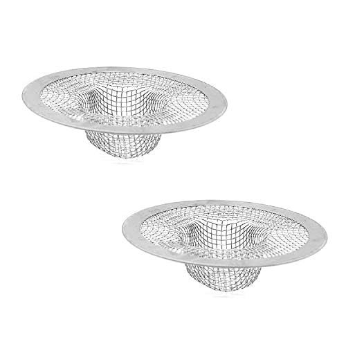 Lechay Shower Hair Drain Catcher, Stainless Steel Hair Catcher for Sink Bathroom Tub Drain Hair Catcher by Lechay (2pc) - Image 2