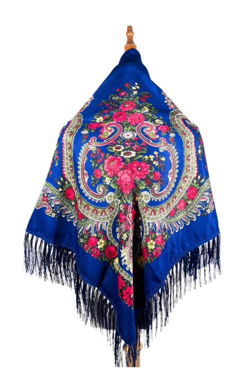D'Daniela Marfa Women's Eastern European Cotton Tassel Shawl