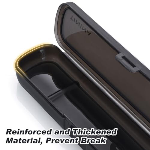 TININA Travel Utensils with Case, 4-Piece Stainless Steel Portable Cutlery Set, Reinforced Case with Buckle Design, Lunch Box for Camping Work School, Include Fork Spoon Knife, Dishwasher Safe, Black - Image 4