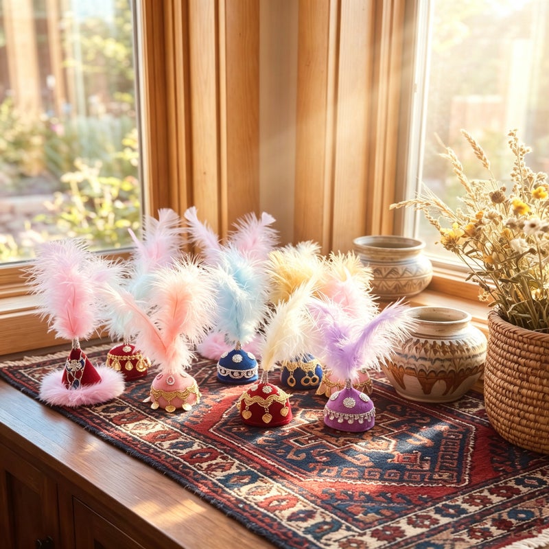 Xinjiang Ethnic Plush Sheep Doll with Hat, Creative Souvenir - Image 1