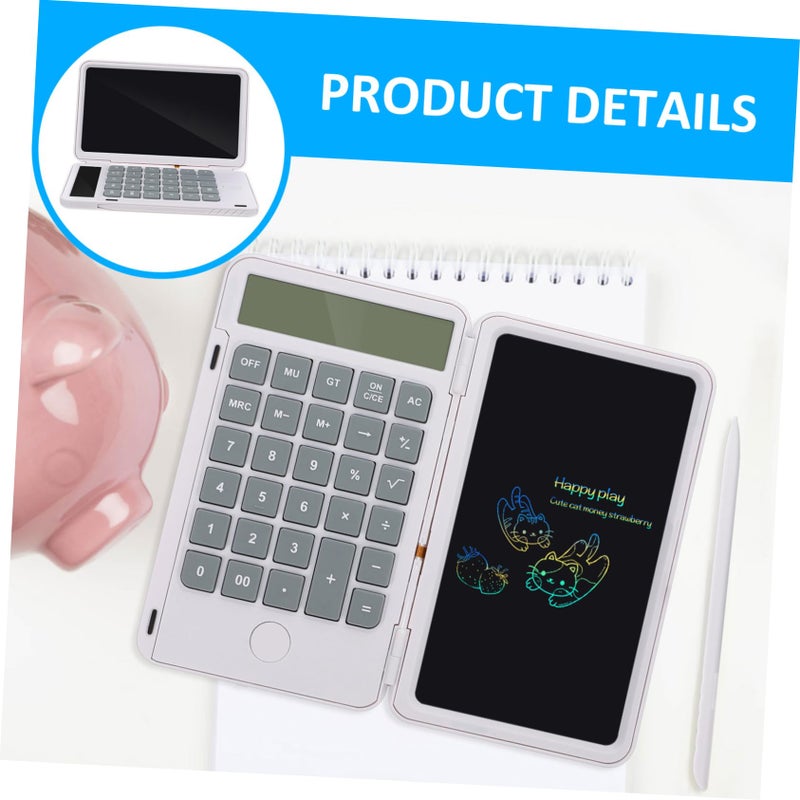 Boys Girls Handwriting Calculator Notepad Writing Tablet Portable Office School Compact Size Comfortable Keyboard - Image 5