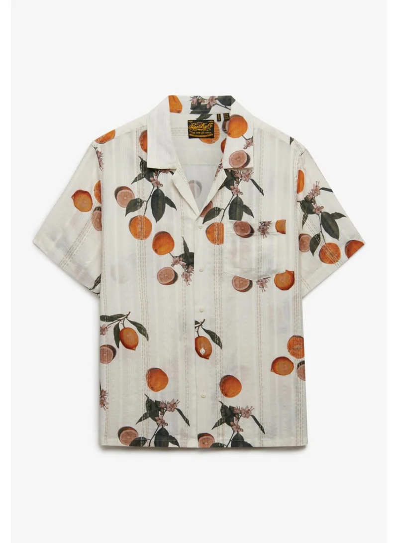 سوبر دراي Beach Printed Short Sleeve Shirt