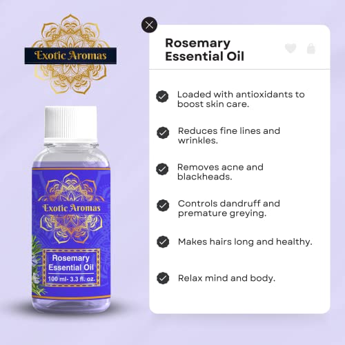 Exotic Aromas Hair Oil (Rosemary Essential Oil) - Image 4