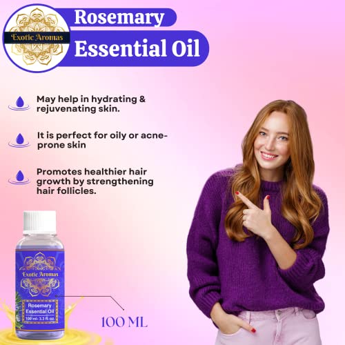 Exotic Aromas Hair Oil (Rosemary Essential Oil) - Image 3