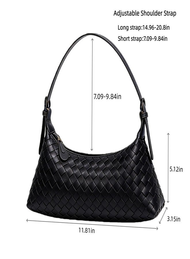 Eiyye Woven Crossbody Shoulder Bag for Women Adjustable Strap Small Handbag Lightweight Everyday Purse for Work Casual Outfits - Image 3