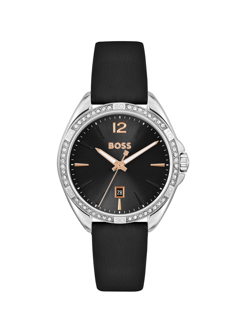HUGO BOSS - Women's Felina Black Dial Watch - 1502624 - Image 1