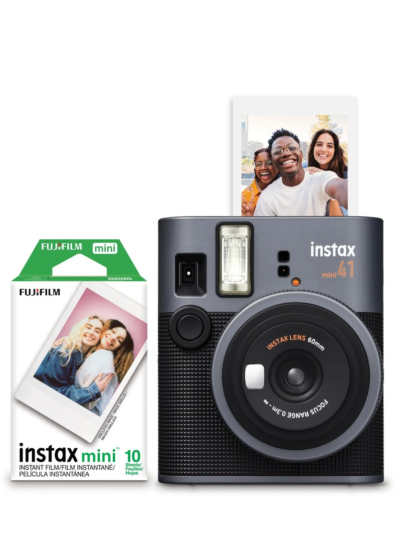 Instax FUJIFILM INSTAX MINI 41 Instant Film Camera + Pack 10 Film Mini - Image 1