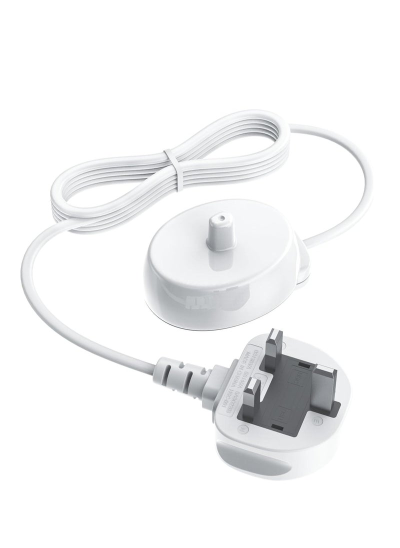 ELIKLIV - Used for oral B electric toothbrush charger, Braun type 3757 CHARGERS UK for Oral-B Pro 1 650 Pro 1 650 Pro 2 2500 Pro 3 3500 SMART 4 6 IO 4 5 6 Children's Vitality X 8000 Toothbrush Charger Adapter - Image 1