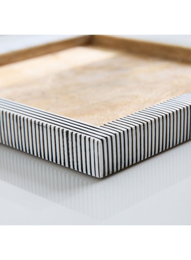 Home Box Cetria Premium Resin Decorative Tray - 25x25x3 cm - Image 4